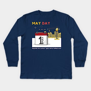 May Day Series 7 Kids Long Sleeve T-Shirt